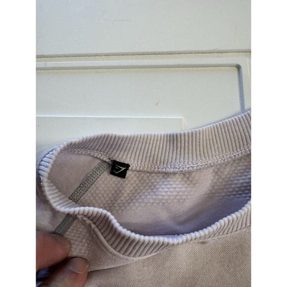 Gymshark Vital Seamless 2.0 Cropped Pink Gray Ombre Long Sleeve Size XS - Picture 4 of 7
